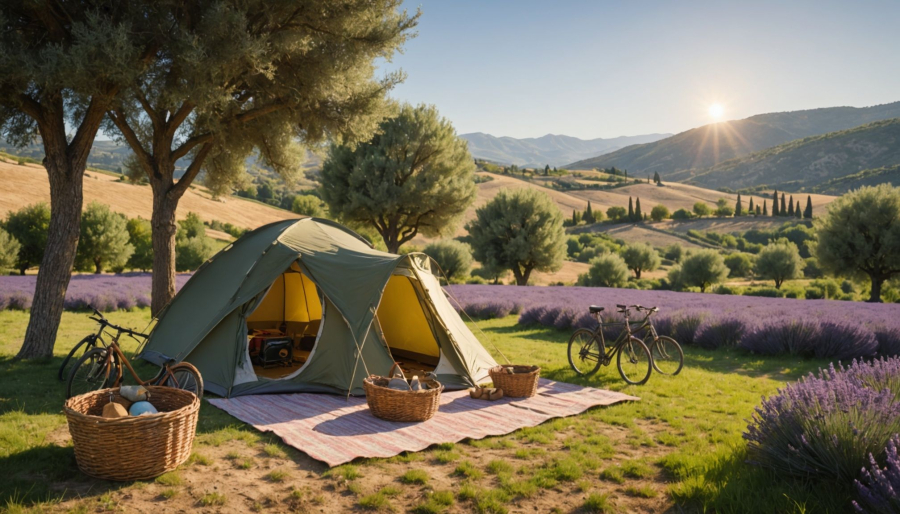 De drôme provençale als ideale bestemming voor een campingvakantie